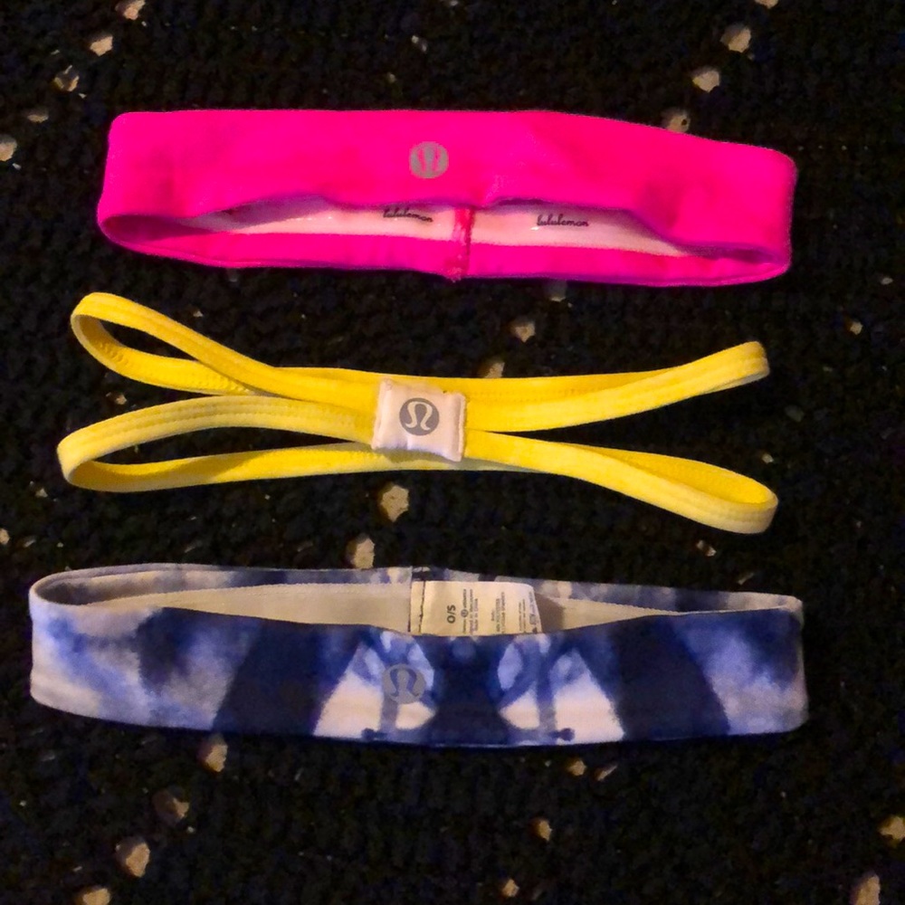 Lulu lemon headbands as a pack